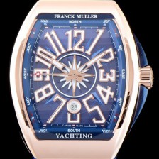 홍콩명품 [프랭크 뮬러] 남성용 마스터 컴플리케이션 V45 SC DT YACHTING 5N 뱅가드 요팅!! 고급스러운 18K로즈골드 케이스 블루 다이얼 스위스 ETA 2824-A2오토매틱 FRA0401  
