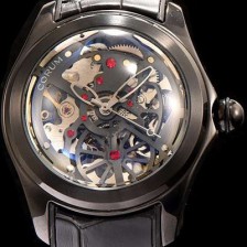 홍콩명품 [코롬] 남성용 버블 시쓰루 다이얼 로즈 골드 베 COR000  