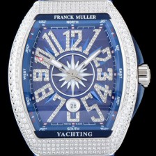 홍콩명품 [프랭크 뮬러] 남성용 마스터 컴플리케이션 V45 SC DT YACHTING 5N 뱅가드 요팅!! 일본산 최상급 퀄리티의 쥬얼셋팅 케이스 블루 다이얼 스위스 ETA 2824-A2오토매틱 FRA0400  