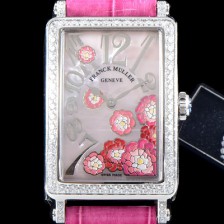 홍콩명품 [프랭크뮬러] 여성용 롱아일렌드 952 QZ ORC D 1R 컬력션 최상급 퀄리티의 쥬얼셋팅 케이스 마더 오브 펄 다이얼 스위스 쿼츠 무브먼트 FRA0410  