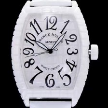 홍콩명품 [프랭크뮬러] 남성용 화이트 크로코 화이트 세라믹 화이트 다이얼 화이트 레더 스트랩 FRA0401  
