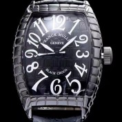 홍콩명품 [프랭크뮬러] 남성용 블랙 크로코 블랙 세라믹 블랙 다이얼 블랙 레더 스트랩 FRA0405  