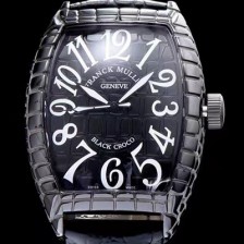 홍콩명품 [프랭크뮬러] 남성용 블랙 크로코 블랙 세라믹 블랙 다이얼 블랙 레더 스트랩 FRA0405  