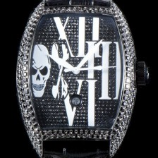 홍콩명품 [프랭크 뮬러] 남성용 인피니티 2267 QZ COL DRM 스컬 워치!! 풀 블랙 다이아셋팅 PVD 코팅 케이스 오토매틱 무브먼트 FRA0400  