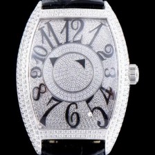 홍콩명품 [프랭크 뮬러] 남성용 화려함 극대화!!카사블란카 8880 DM D CD 더블 미스터리 최상급 퀄리티 쥬얼 화이트골드 다이아몬드 풀 셋팅 스위스 ETA 2824-A2 오토매틱 무브먼트 FRA0431  