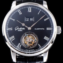 홍콩명품 [글라슈테 오리지날] 남성용 세나토 1-94-03-04-04-04 데이트 투르비옹 블랙 다이얼 아시안 투어빌론 탑재 무브먼트 GLA4221  