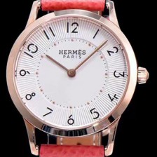 홍콩명품 [에르메스] 남성용 슬림 데르메스 W041767WW00 화이트 다이얼 춰츠 무브먼트 HEM4240  