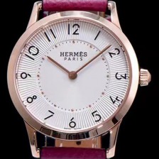 홍콩명품 [에르메스] 남성용 슬림 데르메스 W041767WW00 화이트 다이얼 춰츠 무브먼트 HEM4200  
