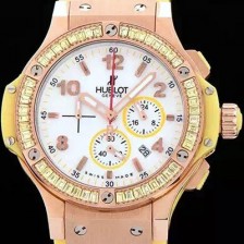 홍콩명품 [휴블렛] 여성용 빅뱅 에볼루션 쿼츠 다이아몬드 버젼 화이트다이얼 HUB4201  