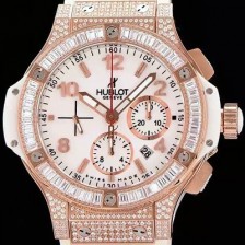 홍콩명품 [휴블렛] 남성용 빅뱅 화이트골드 다이아몬드 퍼펙트버젼 화이트다이얼 HUB0401  