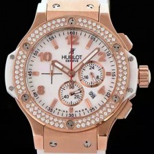 홍콩명품 [휴블렛] 여성용 빅뱅 에볼루션 쿼츠 다이아몬드 버젼 화이트다이얼 HUB4202  