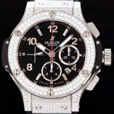 홍콩명품 [휴블렛] 남성용 빅뱅 블랙 다이얼 최상급 소재의 다이아버젼 블랙다이얼 HUB0402  