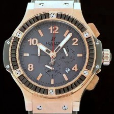 홍콩명품 [휴블렛] 남성용 빅뱅 에볼루션 쿼츠 다이아몬드 버젼 그레이다이얼 HUB0442  