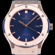 홍콩명품 [휴블렛] 남성용 클레식 퓨전 511.OX.7180.LR 데일리워치 심플하고 클래식한 타입!! 18k 로즈골드 케이스 블루 썬더스트 다이얼 블루 레더스트랩 오토매틱 무브먼트 HUB0240  