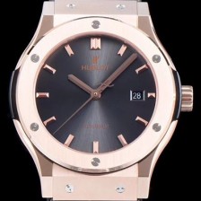 홍콩명품 [휴블렛] 남성용 클레식 퓨전 511.OX.7180.LR 데일리워치 심플하고 클래식한 타입!! 그레이 썬더스트 다이얼 블랙 레더스트랩 오토매틱 무브먼트 HUB0241  