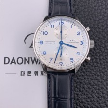 홍콩명품 [아이더블유씨] 남성용 ZF 2017년 업그레이드! 포르투기즈 IW371417 크로노그래프 화이트 다이얼 오토매틱 무브먼트 IWC0244  