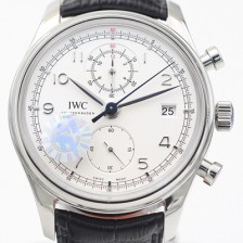 홍콩명품 [아이더블유씨] 남성용 포르투기즈 IW390303 크로노그래프 클래식 에디션!! 스몰 해킹 세컨즈 화이트 다이얼 오토매틱 무브먼트 IWC0101  