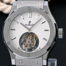 홍콩명품 [휴블렛] 남성용 솔로 뱅 투어빌론 화이트 다이얼/세라믹 베젤 화이트다이얼 HUB1054  