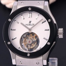 홍콩명품 [휴블렛] 남성용 솔로 뱅 투어빌론 화이트 다이얼/세라믹 베젤 화이트다이얼 HUB1052  