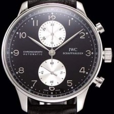 홍콩명품 [아이더블유씨] 남성용 포르투기즈 오토메틱 크로노그래프 블랙 다이얼 IWC0442  