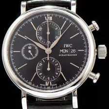 홍콩명품 [아이더블유씨] 남성용 포르토피노 7750 오토매틱 무브먼트 블랙 다이얼 IWC0201  