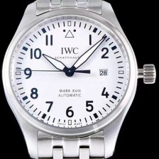 홍콩명품 [아이더블유씨] 남성용 파일럿 마크18 IW327002 스틸 40mm 화이트 다이얼 스틸 브레이슬릿 iwc4072  