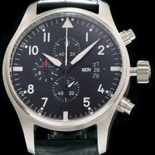 홍콩명품 [아이더블유씨] 남성용 스위스 쿼츠 파일럿 블랙 다이얼 IWC0400  