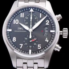 홍콩명품 [아이더블유씨] 남성용 파일럿 스핏파이어 IW387804 크로노그래프 진 그레이 다이얼 브레이슬릿 오토매틱 무브먼트 IWC0141  