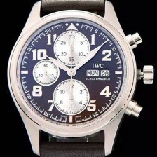 홍콩명품 [아이더블유씨] 남성용 파일럿 크로노 생땍쥐베리 브라운다이얼 IWC0402  