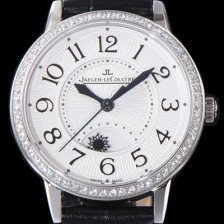 홍콩명품 [예거르꿀르뜨] 남성용 랑데부 나잇&데이 3468421 레이디 워치 최상급 다이아몬드 세팅 베젤 문페이즈 화이트 텍스쳐드 다이얼 오토매틱 무브먼트 JAG0445  