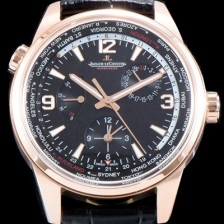 홍콩명품 [예거르꿀뜨르] 남성용 폴라리스 지오그래픽 904847J WT!! 세컨드 타임존 24시간 인디케이터 월드타임 파워 리저브 블랙 그라데이션 다이얼 수정형 Cal.866 타입 오토매틱 무브먼트 JAG0400  