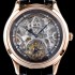 홍콩명품 [예거르쿨트르] 남성용 신형 마스터 그랜드 투어빌론 18K 로즈골드 케이스 쥬얼 다이아몬드 인덱스 블랙&실버 스켈레톤 다이얼 투어빌론 무브먼트 JAG0402  