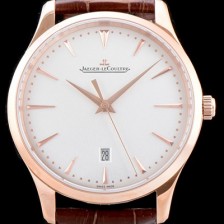 홍콩명품 [예거르꿀뜨르] 남성용 마스터 울트라 씬 데이트 1282510 18k 로즈골드 에그쉘 베이지 다이얼 오토매틱 무브먼트 JAG0401  