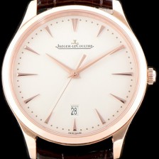 홍콩명품 [예거르꿀뜨르] 남성용 마스터 울트라 씬 데이트1282510 플래식한 40MM UP!! 18K 로즈골드 에그쉘 베이지 다이얼 오토매틱 무브먼트 JAG0403  