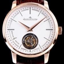 홍콩명품 [예거르쿨트르] 남성용 마스터 울트라 씬 1313520 미닛 리피터 플라잉 투르비옹 18K 로즈골드 화이트 다이얼 아시안 투어빌론 탑재 무브먼트 JAG0410  