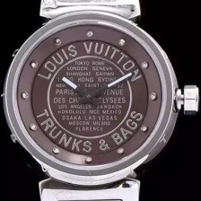홍콩명품 [루이비통] 남성용 탕부르 브라운 다이얼 쿼츠 무브먼트 LOU4200  