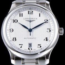 홍콩명품 [론진] 남성용 워치메이킹 트래디션!! 마스터 컬렉션 L2.628.4.78.6 라운드형 38.5MM 데이트 UP!! 실버 발리콘 다이얼 브레이슬릿 오토매틱 무브먼트 LON0405  