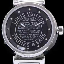 홍콩명품 [루이비통] 남성용 탕부르 블랙 다이얼 쿼츠 무브먼트 LOU4204  