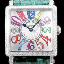 홍콩명품 [프랭크 뮬러] 남성용 마스터 스퀘어 6000 K SC DT COL DRM V D 레이디 워치 쥬얼 다이아몬드 베젤 크레이지 아워 다이얼 스위스 오토매틱 무브먼 FRA4430  