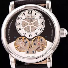 홍콩명품 [몽블랑] 남성용 스타 니콜라스 뤼섹 모노푸셔 크로노그래프 블랙다이얼 MON42002  