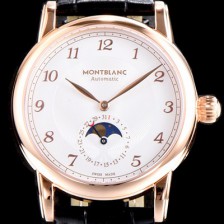 홍콩명품 [몽블랑] 남성용 박서준이 선택한 드라마 속 그 시계!! U0117327 스타 레거시 문페이즈 아이코닉 스타 컬력션 18k 로즈골드 화이트 다이얼 오토매틱 무브먼트 MON0405  