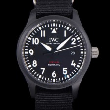 홍콩명품 [아이더블유씨] 남성용 파일럿 IW326906 마크 탑건 에디션 오토매틱 40mm 세라믹재질 나토천/가죽줄 믹스 블랙다이얼 iwc29048  