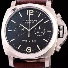 홍콩명품 [파네라이] 남성용 루미너 플라이배크 블랙 다이얼 PAN0453  