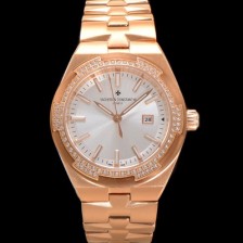 홍콩명품 [바쉐런 콘스탄틴] 여성용 오버시즈 4605V200R-B968 18K 로즈골드 오토매틱 무브먼트 35mm 실버 다이얼 vac1144  