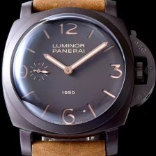 홍콩명품 [파네라이] 남성용 루미노르 1950 3Days 컴포짓 PAM00375 오토매틱 무브먼트 브라운 다이얼 PAN0204  