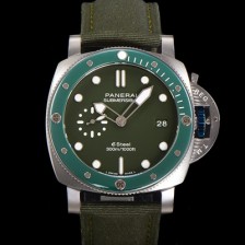 홍콩명품 [파네라이] 남성용 서브머시블 베르데 스메랄도 PAM01287 오토매틱 Cal P. 900 타입 44mm 그린 다이얼 pan5212  