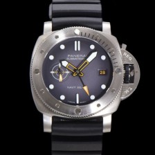 홍콩명품 [파네라이] 남성용 서브머시블 GMT 네이비 씰 PAM01323 오토매틱 Cal P. 900 타입 44mm 우레탄줄 그레이 다이얼 pan5210  