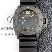 홍콩명품 [파네라이] 남성용 루미노르 서브머서블 1950 카보테크 3데이즈 오토매틱 PAM00616 블랙 다이얼 PAN0455  