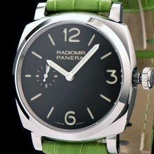 홍콩명품 [파네라이] 남성용 뉴 레디오미르 수동형 무브먼트 업그레이드 블랙 다이얼 41mm PAN0245  