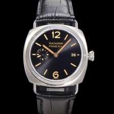 홍콩명품 [파네라이] 남성용 라디오미르 콰란타 PAM01294 40mm 오토매틱 가죽줄 블랙 다이얼 pan5207  